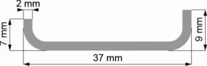 Spojka pro solar 40x40; 8x36x160mm